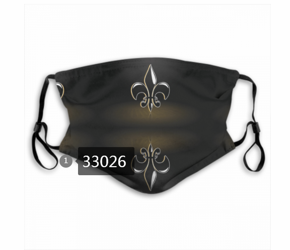 New 2021 NFL New Orleans Saints #79 Dust mask with filter->nfl dust mask->Sports Accessory